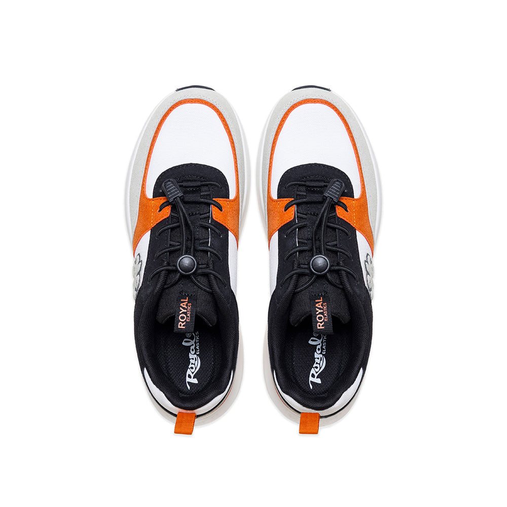 Men's Riviera White Black Orange Casual Sneakers