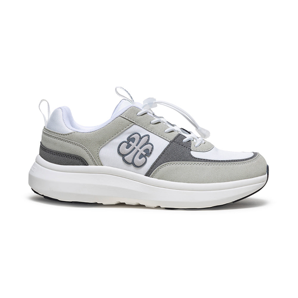 Men's Riviera White Gray Casual Sneakers