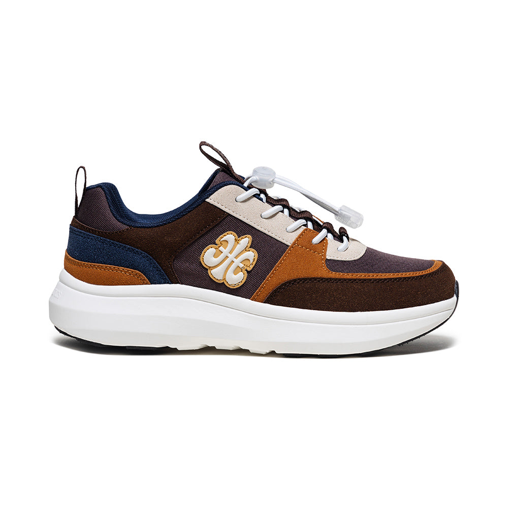 Men's Riviera Brown Blue Casual Sneakers