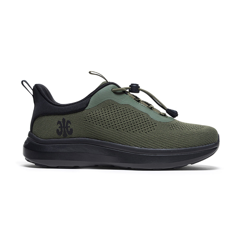 Men's Comfy Green Black FlyKnit Sneakers