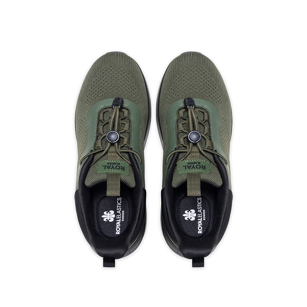 Men's Comfy Green Black FlyKnit Sneakers