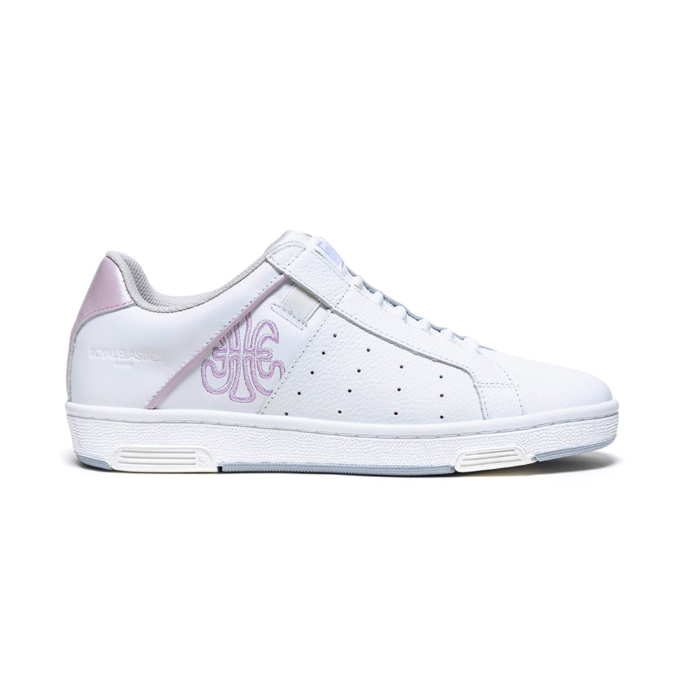 Women's Icon OG White Pink Logo Leather Sneakers 901953-011
