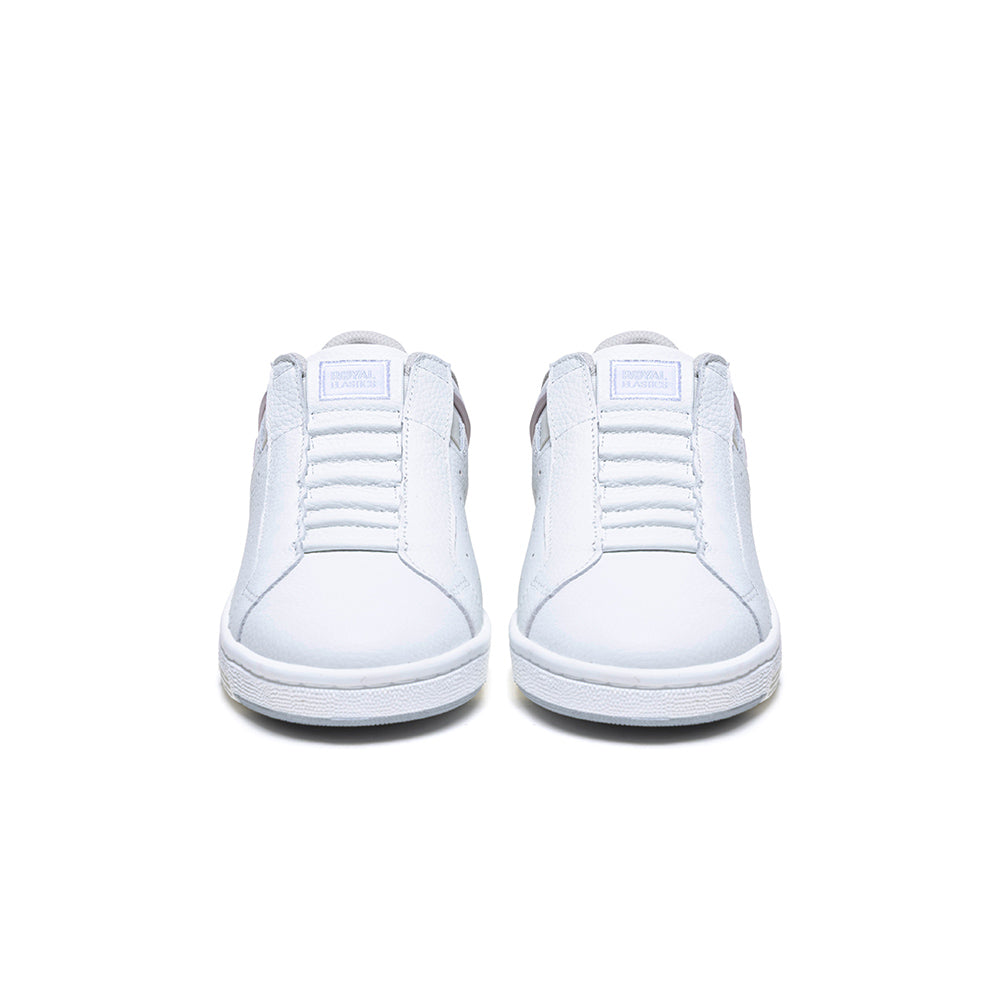 Women's Icon OG White Pink Logo Leather Sneakers 901953-011