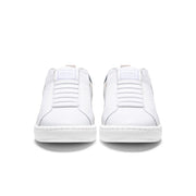Women's Icon 2.0 White Beige Gray Logo Leather Sneakers