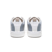Women's Icon 2.0 White Beige Gray Logo Leather Sneakers