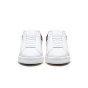 Women's Icon OG White Blue Red Logo Leather Sneakers