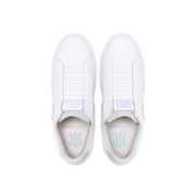 Women's Icon OG White Silver Logo Leather Sneakers