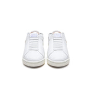 Women's Icon OG White Gold Logo Leather Sneakers