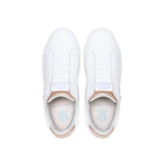 Women's Icon OG White Gold Logo Leather Sneakers