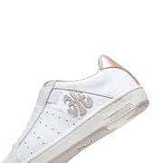 Women's Icon OG White Gold Logo Leather Sneakers