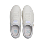Women's Icon OG Beige Gold Logo Leather Sneakers