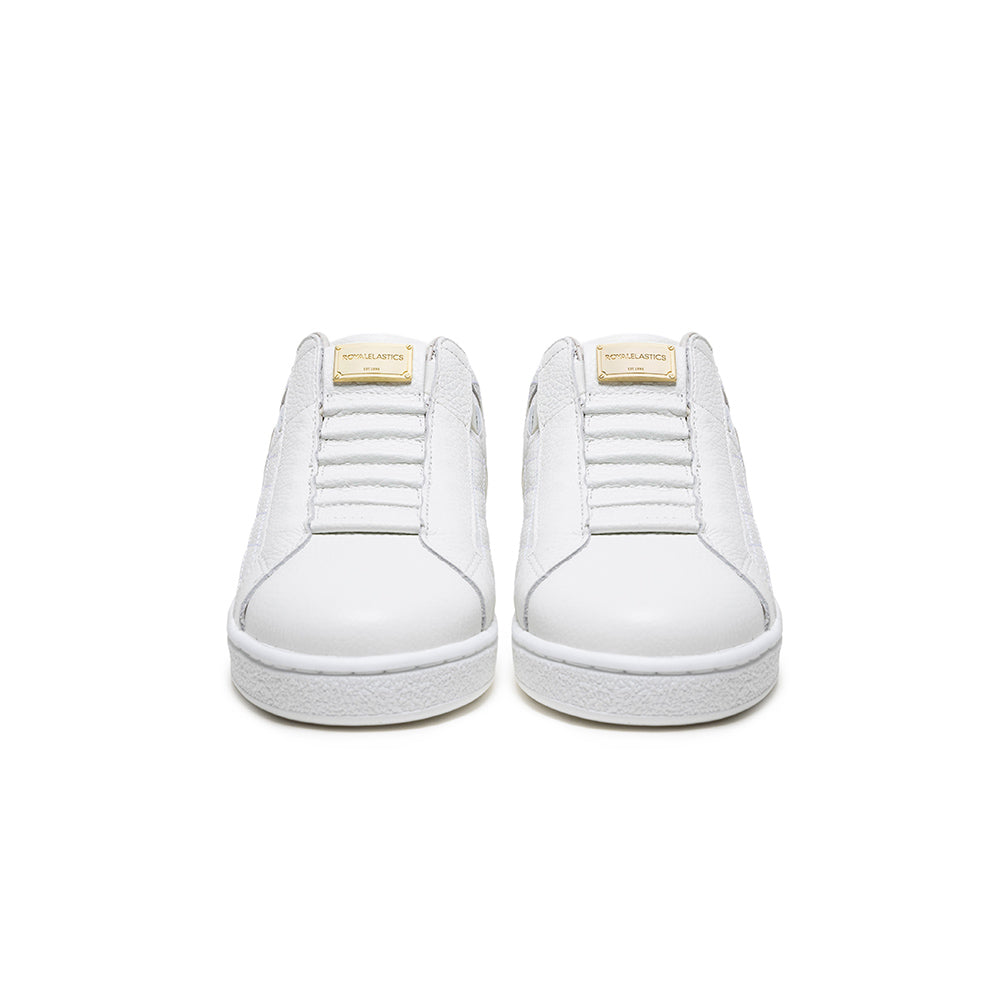 Women's Icon Lux White Pink Leather Sneakers