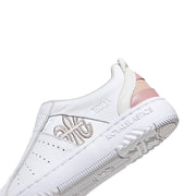 Women's Icon 2.0X White Beige Pink Leather Sneakers