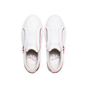 Women's Icon 2.0X White Red Leather Sneakers