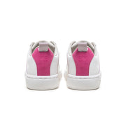 Women's Icon 2.0 White Pink Logo Leather Sneakers