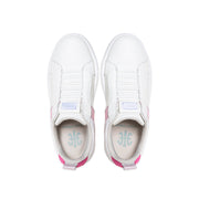 Women's Icon 2.0 White Pink Logo Leather Sneakers