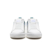 Women's Icon 2.0 White Blue Purple Logo Leather Sneakers
