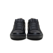 Women's Icon 2.0 Black Beige Gray Logo Leather Sneakers