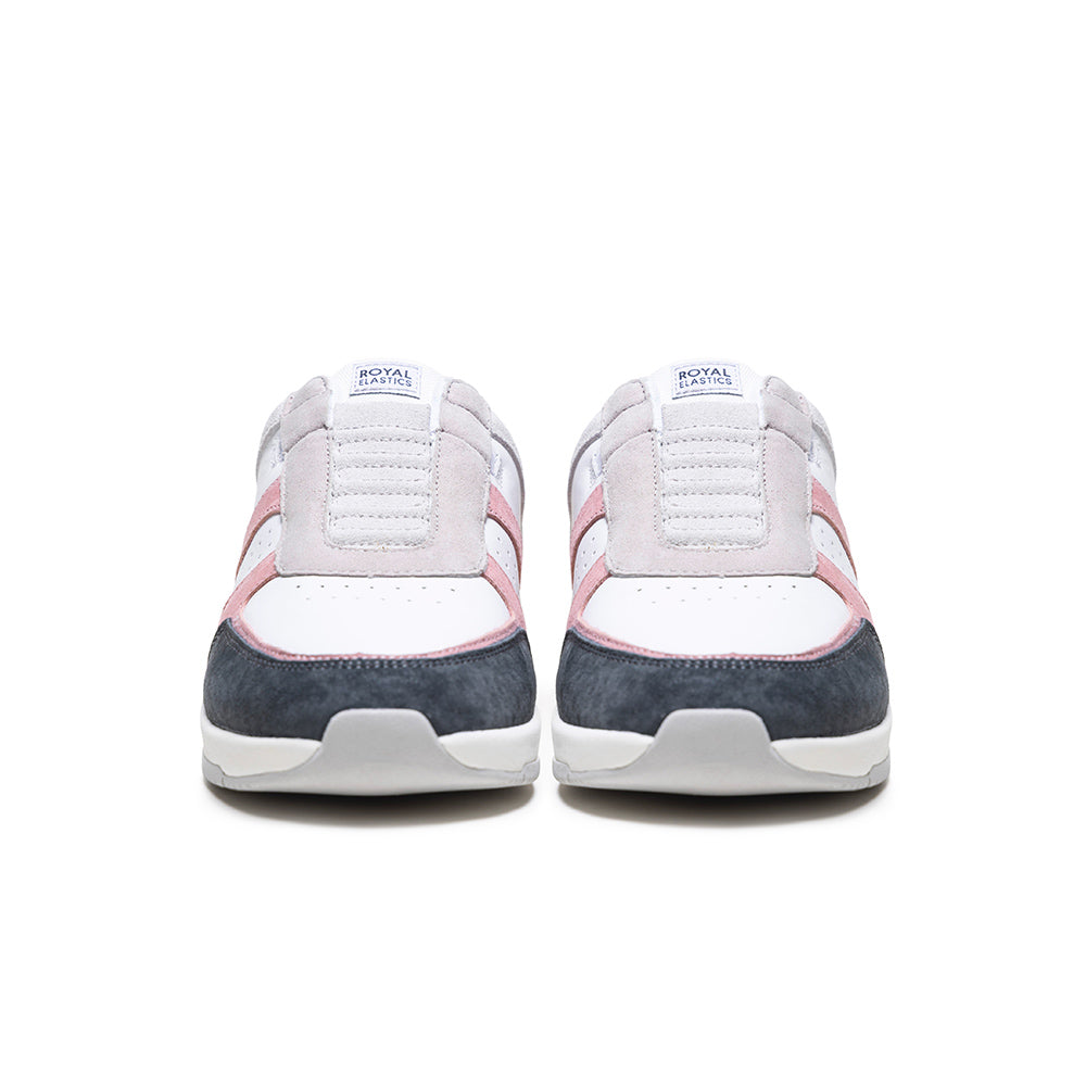 Women's Icon Ultra Lux White Pink Gray Leather Sneakers