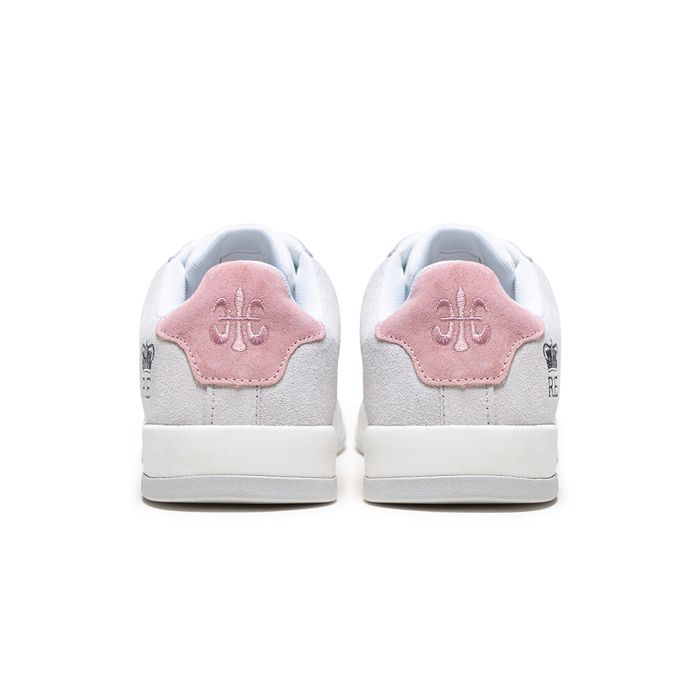 Women's Icon Ultra Lux White Pink Gray Leather Sneakers