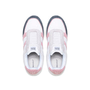 Women's Icon Ultra Lux White Pink Gray Leather Sneakers