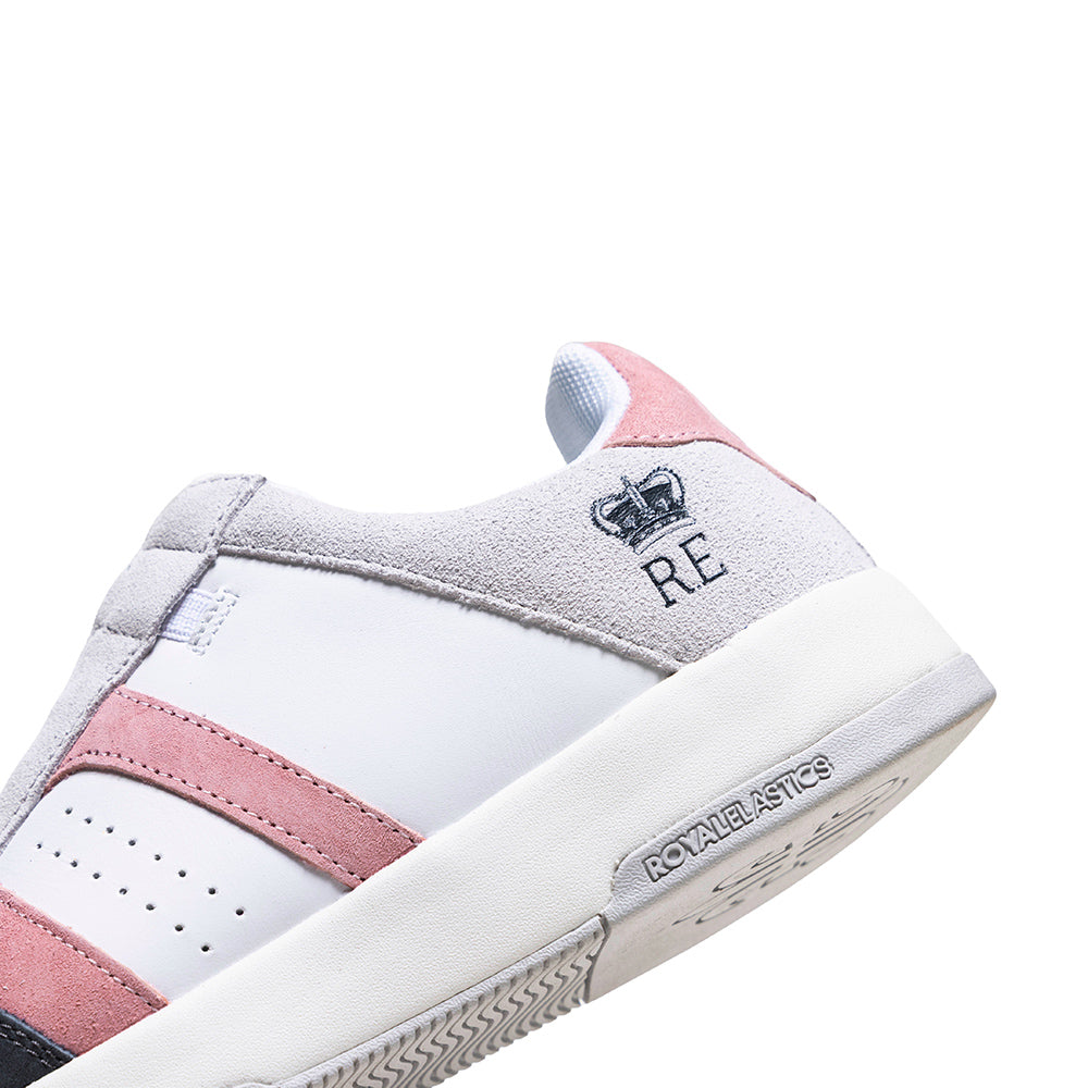 Women's Icon Ultra Lux White Pink Gray Leather Sneakers