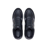 Women's Icon Ultra Lux Black Gray Leather Sneakers