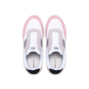 Women's Crown Lux White Pink Purple Leather Sneakers