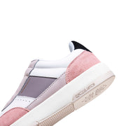 Women's Crown Lux White Pink Purple Leather Sneakers