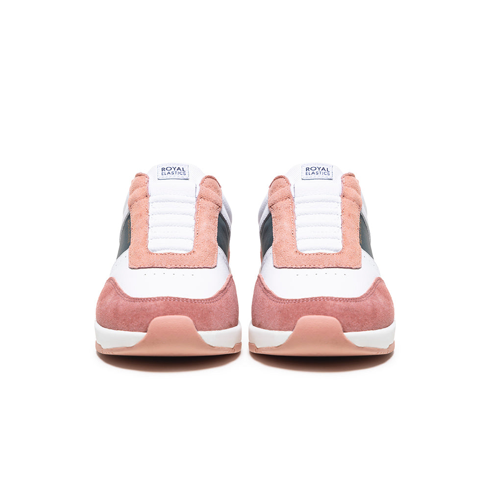 Women's Crown Lux White Pink Gray Leather Sneakers