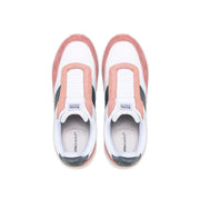 Women's Crown Lux White Pink Gray Leather Sneakers