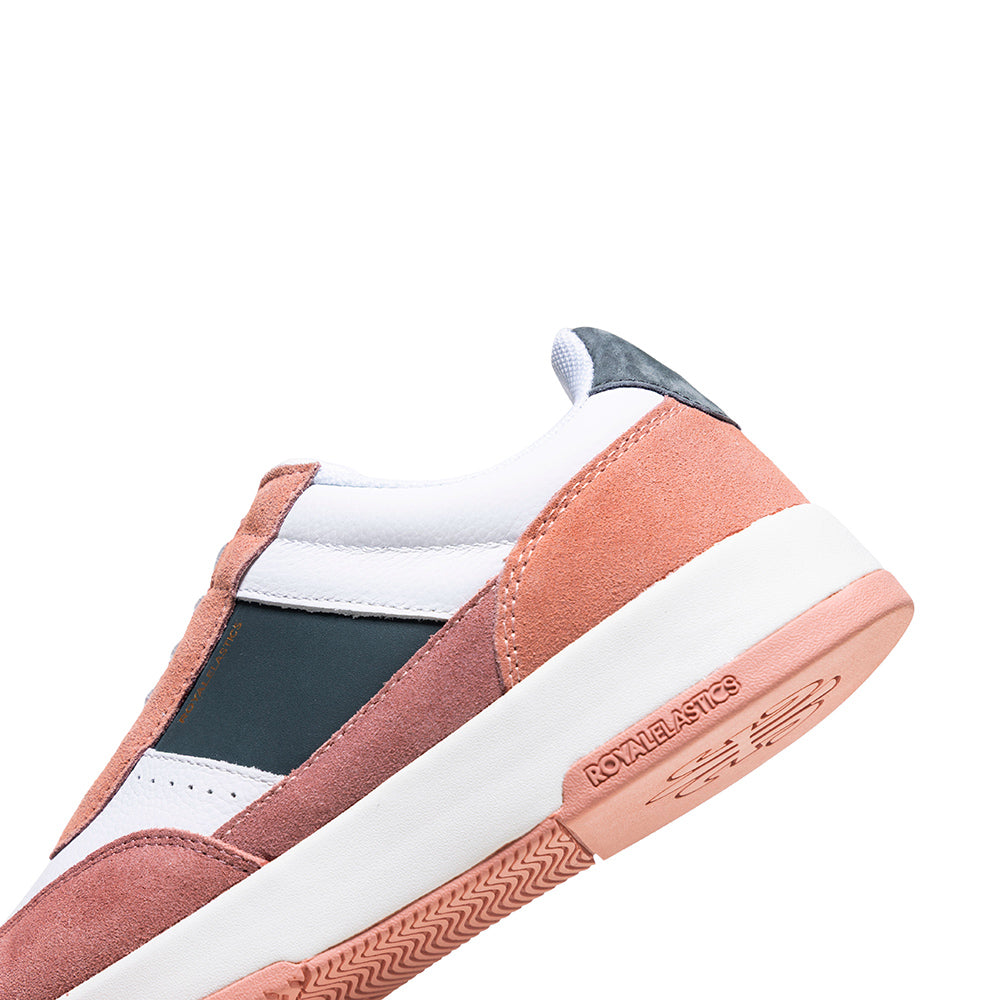 Women's Crown Lux White Pink Gray Leather Sneakers