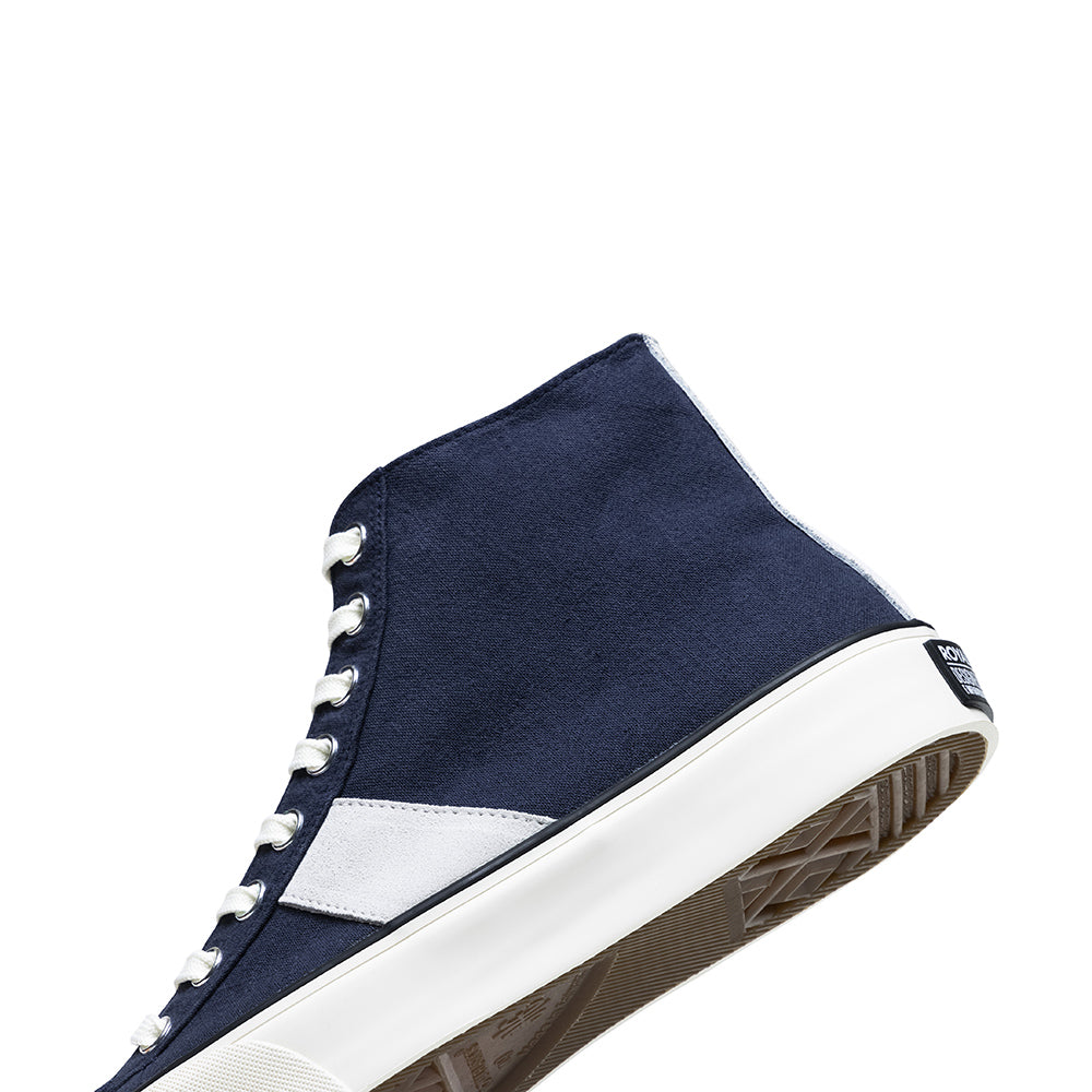Men's Zone Hi Blue Canvas Hi Tops