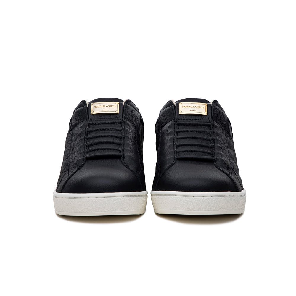 Men's Icon Lux Black Leather Sneakers