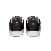 Men's Icon Lux Black Leather Sneakers