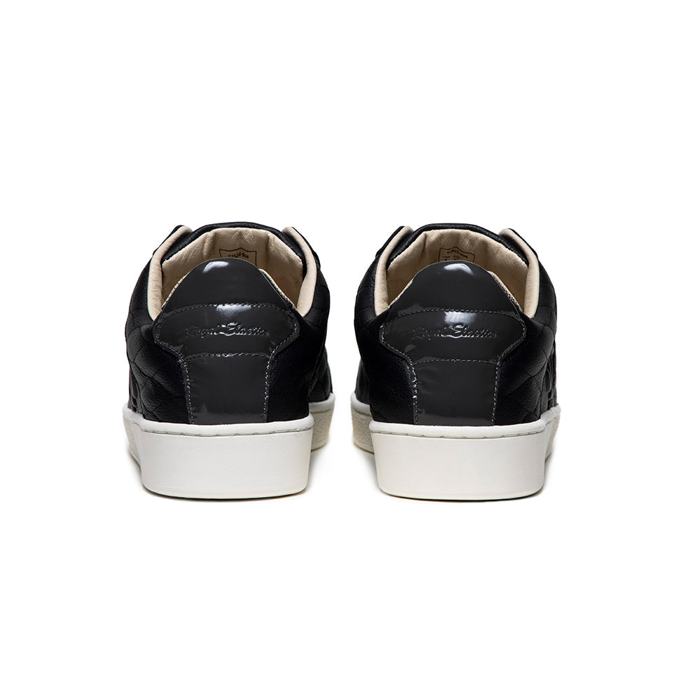 Men's Icon Lux Black Leather Sneakers