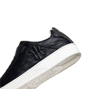 Men's Icon Lux Black Leather Sneakers