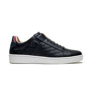 Men's Icon Lux Black Red Leather Sneakers