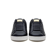 Men's Icon Lux Black Red Leather Sneakers