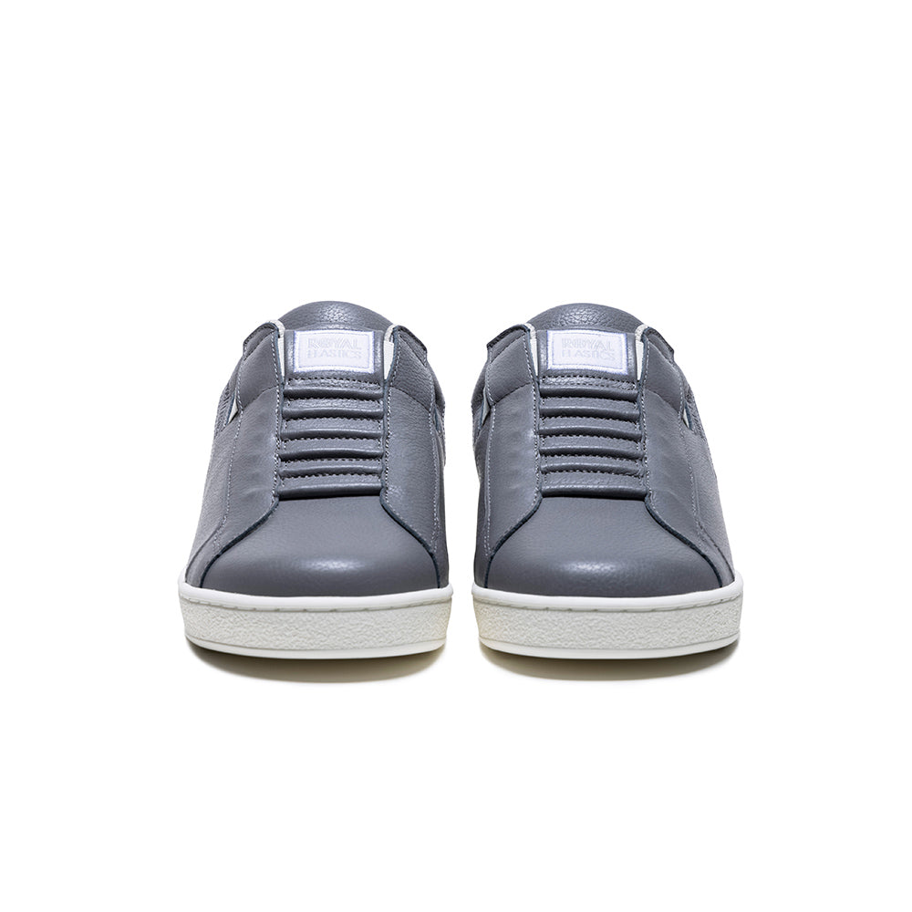 Men's Adelaide Gray Leather Sneakers 02623-888