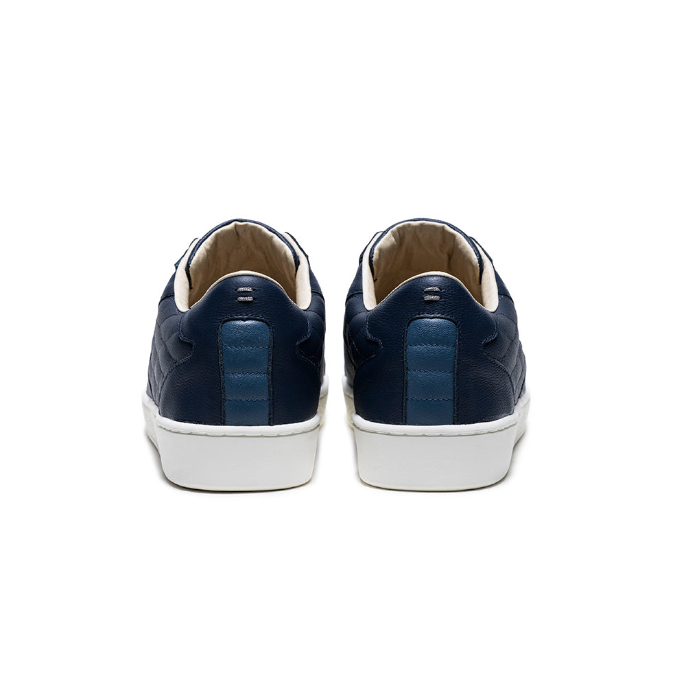 Men's Adelaide Lux Dark Blue Leather Sneakers
