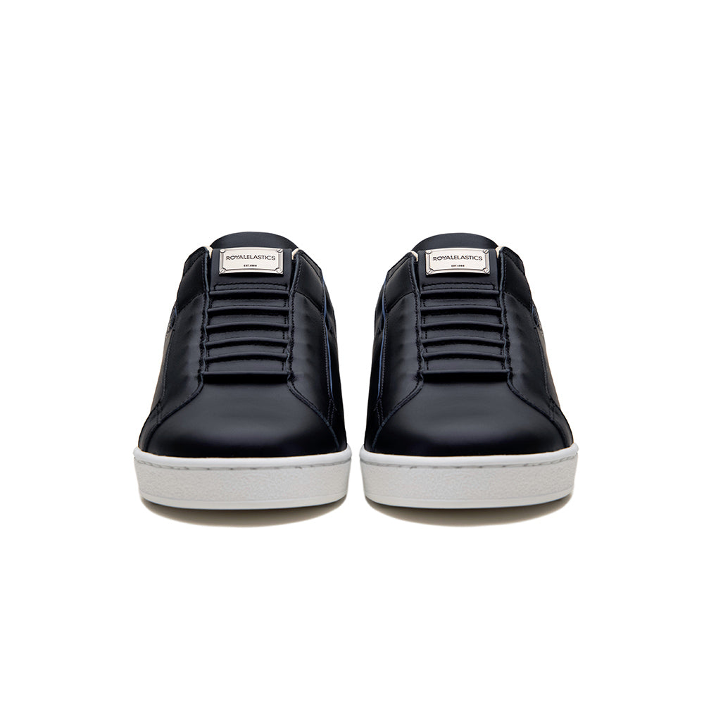 Men's Adelaide Lux Black Blue Leather Sneakers