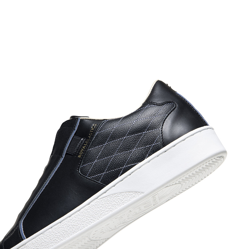 Men's Adelaide Lux Black Blue Leather Sneakers