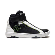 Men's Icon 2.0X Hi Black Green Hi Top Leather Sneakers