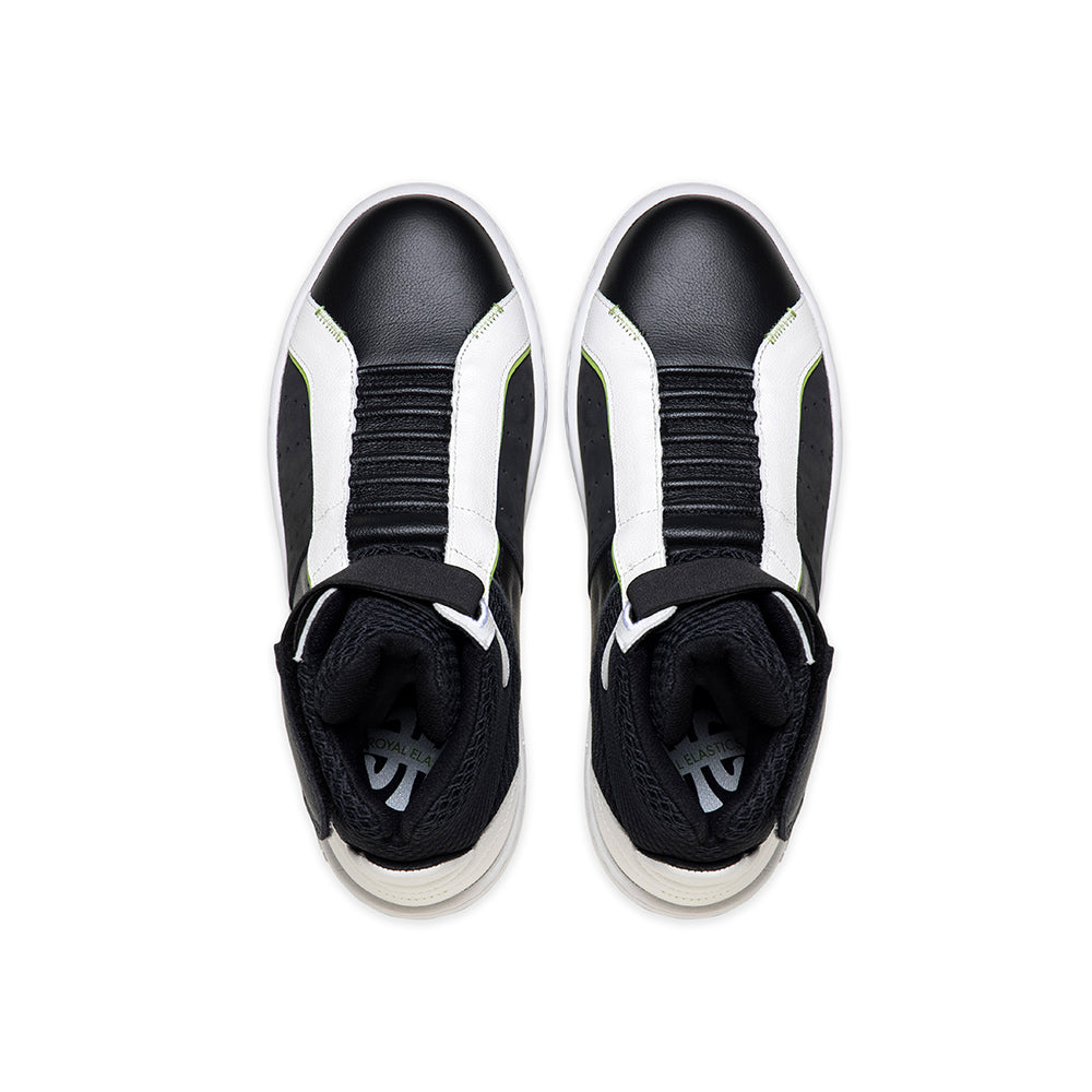 Men's Icon 2.0X Hi Black Green Hi Top Leather Sneakers