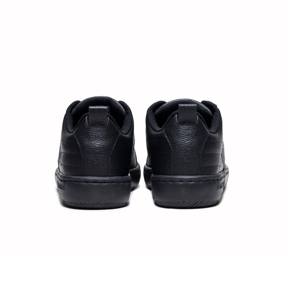 Men's Icon 2.0 Black Logo Leather Sneakers