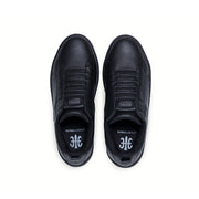 Men's Icon 2.0 Black Logo Leather Sneakers
