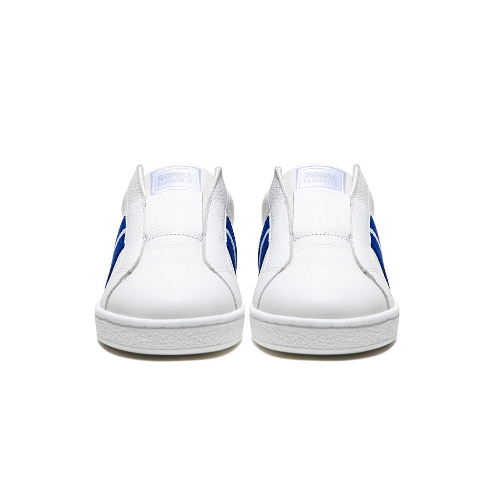 Women's Bishop White Blue Pink Leather Sneakers