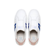 Women's Bishop White Blue Pink Leather Sneakers