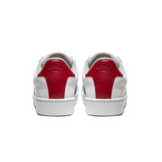 Women's Bishop White Blue Red Leather Sneakers
